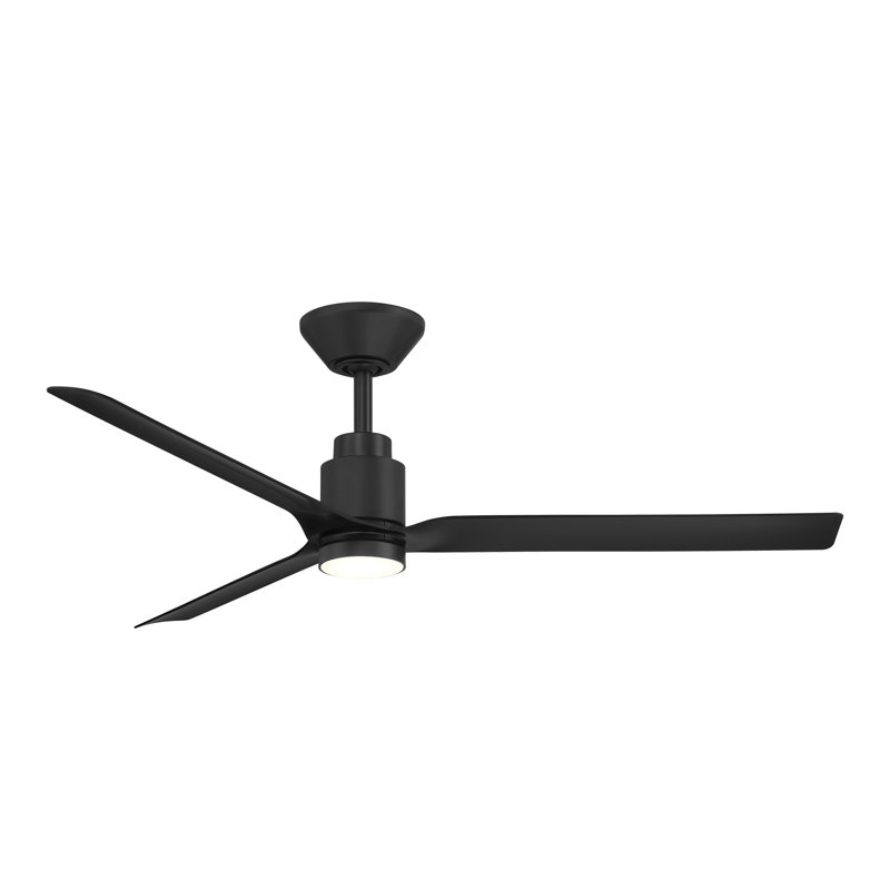 Smooth 3-Blade Smart Ceiling Fan With 2700K-3000K-4000K-5000K Selectable LED Light Kit and Remote Control Included, Works With Alexa and iOS or Android App