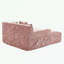 Chaise longue en chenille avec trois coussins et accoudoirs-905995503