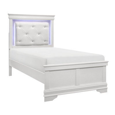 Lana Upholstered Bed Frame With LED Lighting