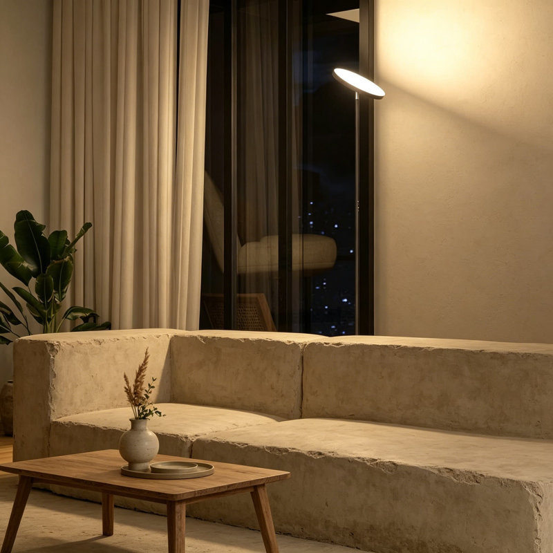 Lampe sur pied à DEL avec télécommande, température de couleur à intensité variable de 2700K à 6500K et luminosité de 3000LM, lampe sur pied réglable pour le salon, la chambre à coucher et le bureau