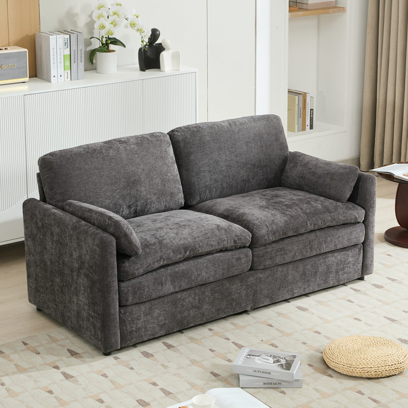 Canapé surdimensionné rembourré 68,1 po Cozy, Gris