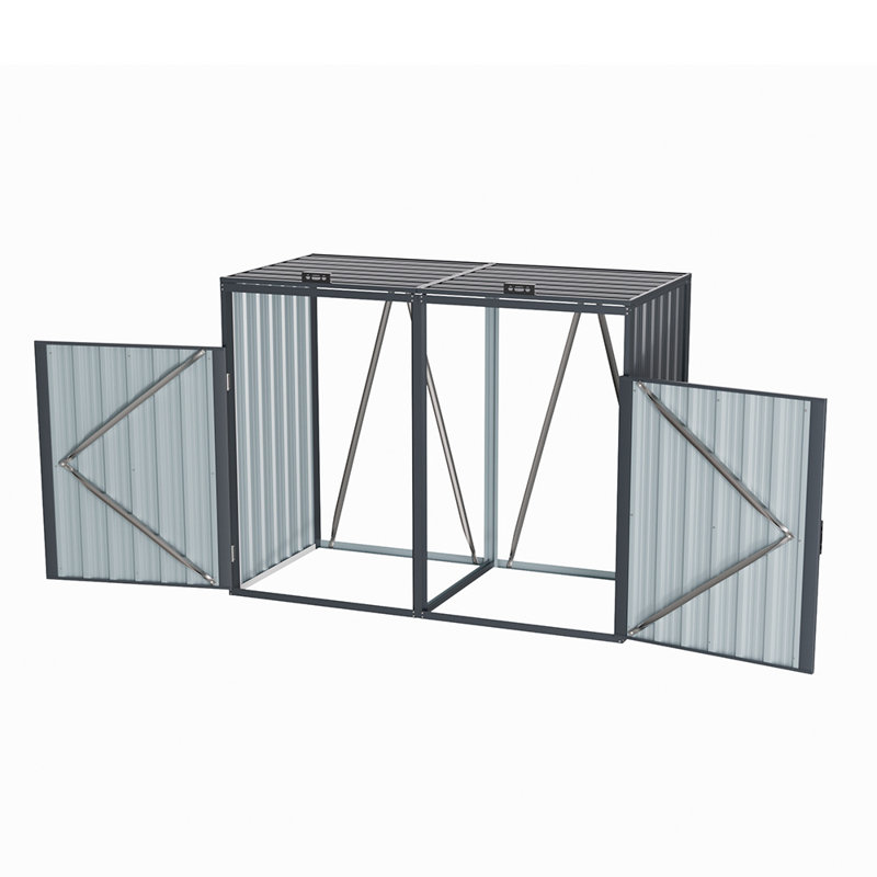 5ft. W x 3 ft.D Garbage Flat Sheds