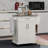 Kitchen Island On Wheels, Rolling Kitchen Cart With Stainless Steel Countertop, Drawer, Towel Rack And Spice Rack, Utility Storage Trolley-902726928