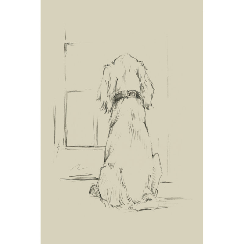 «Waiting for Master I», reproduction d'art sur toile, H 18 po x l 12 po