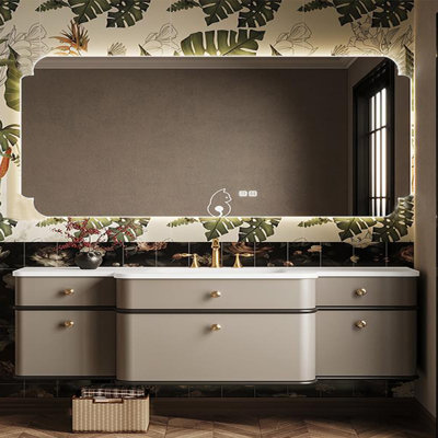French style elegant bathroom cabinet.