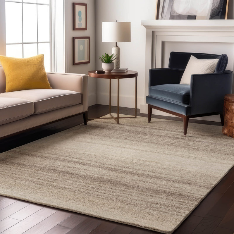Premium Machine Washable Birchview AMF1033 Striped Rug, Rectangle 3' x 5'