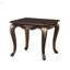 Table traditionnelle formelle 1Pc avec finition cerisier foncé et or