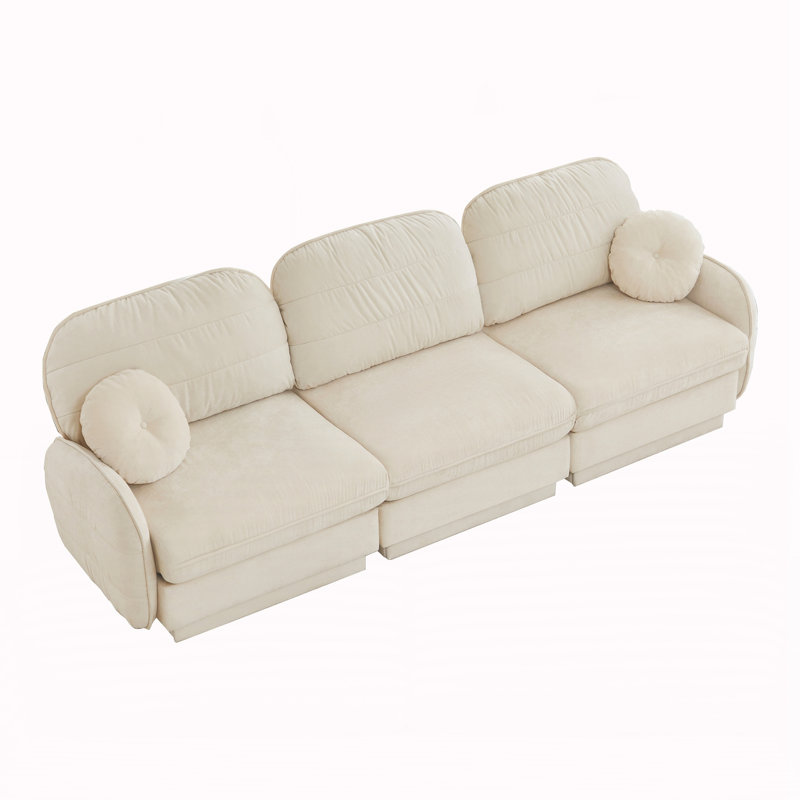 Canapé Cloud 3 places, Beige crème