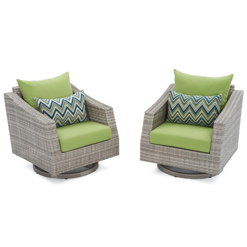 Cannes™ Deluxe 7 Piece Deep Seating Group, Canvas Ginkgo Sunbrella® Canvas
