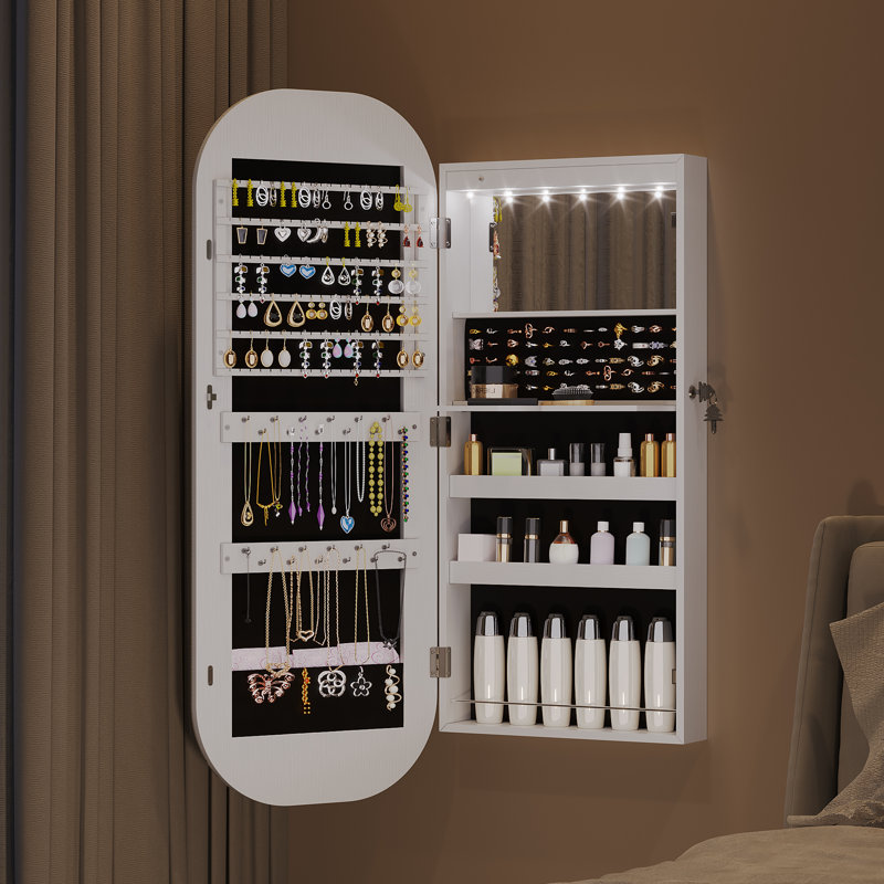 Armoire à bijoux, Blanc