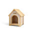 Niche en bois massif avec coussin en EVA pour petits chiens et chats