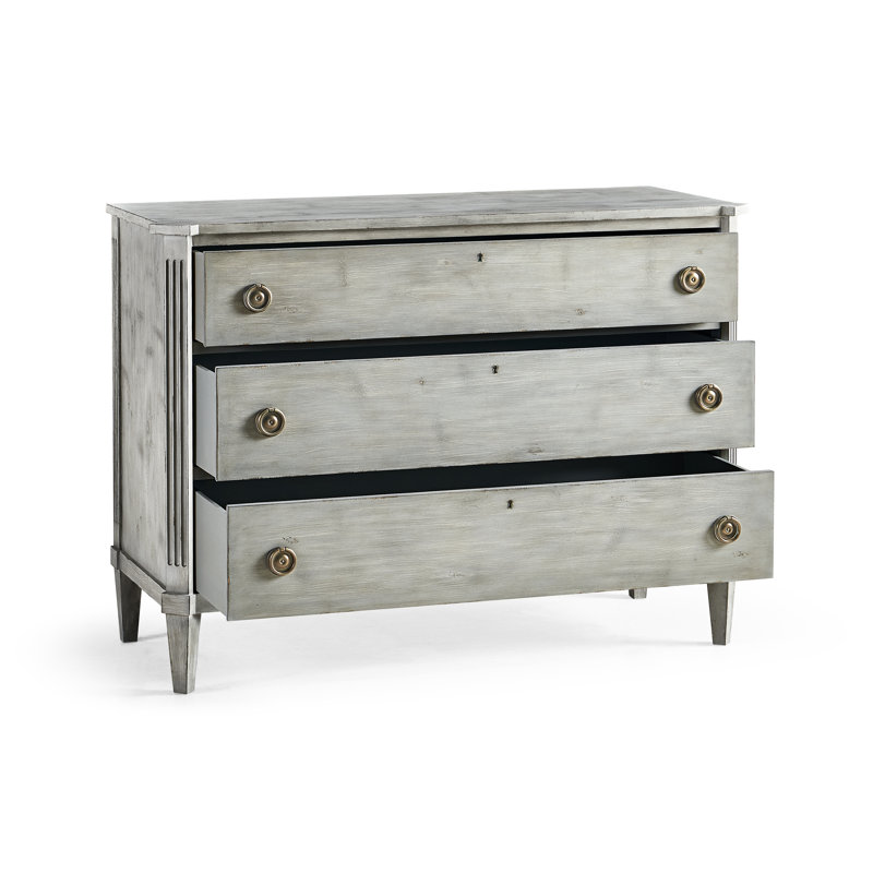 Aeon 3 - Drawer Solid Wood Dresser, Antique Gray