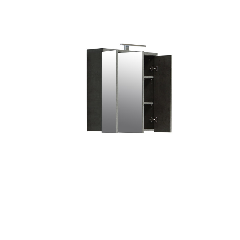 Aceituno Bathroom Cabinet, Dark Grey Concrete/Vintage Old Wood