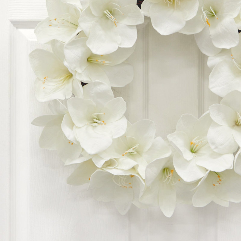 Amaryllis Artificial Wreath