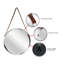 Miroir mural moderne / contemporain en plastique 18 pouces - Argent-1942211270