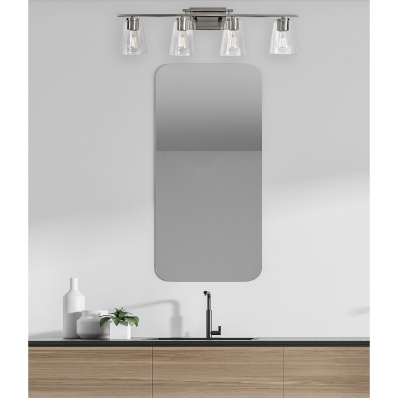 Baehr 4 - Light Dimmable Vanity Light, Brush Nickel