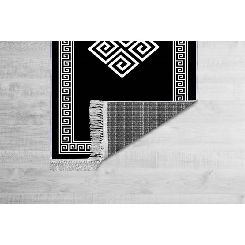 Tapis de couloir luxueux, 100% velours, 31,5 po x 59,1 po | Semelle en coton antidérapant, hauteur des poils: 0,4 po | Antibactérien et lavable à la machine, impression numérique 3D | Design élégant pour le salon et le vestibule