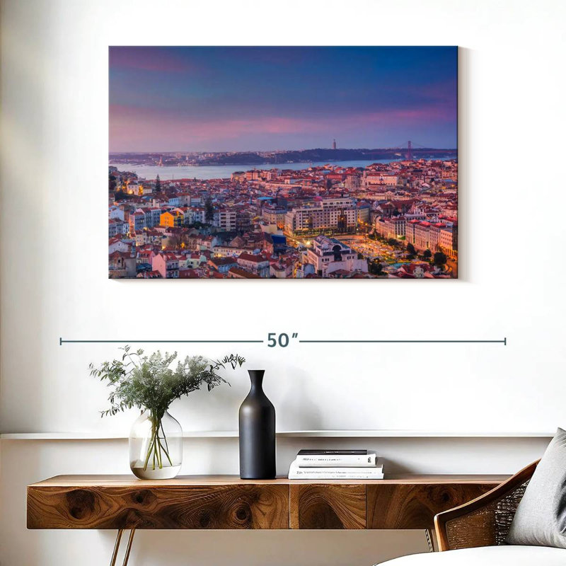 Nicci Lisbon Morning Scenery, H 26 po x l 39 po