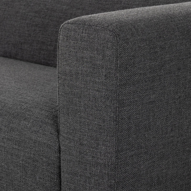 Lawndale Sofa-89"-Napa Sandstone, Saxon Charcoal