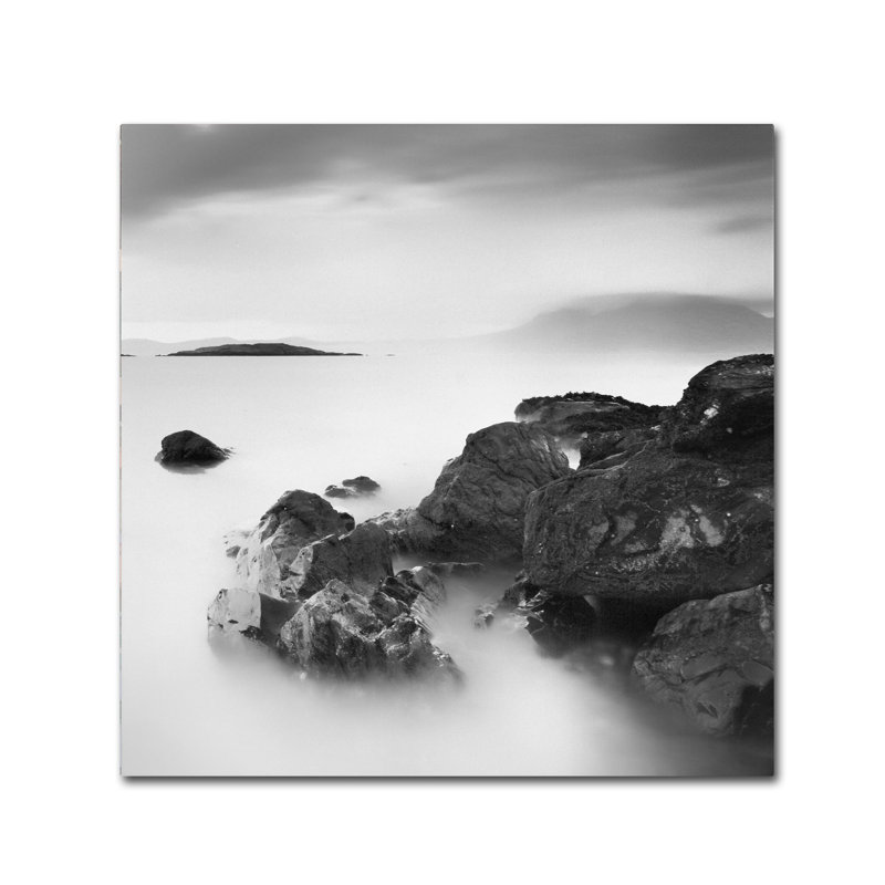 Geoffrey Ansel Agrons Black and White Landscape Canvas Art 14" x 14"