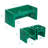 ECR4Kids Tri-Me Table and Cube Chair Set, Multipurpose Furniture, 3-Piece-88480581