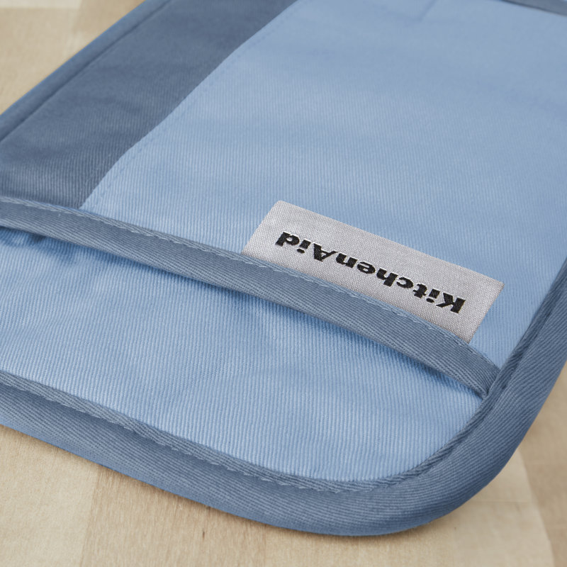 KitchenAid Beacon 2-Piece Potholder, Blue Velvet/Blue Heaven