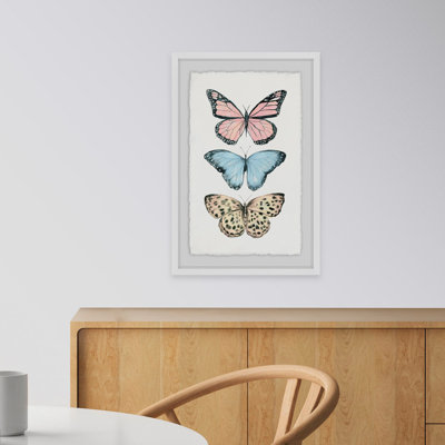 Butterfly Trio - Single Picture Frame Painting