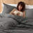 PHF Soft Waffle Comforter Set, Comfy Breathable Lightweight Textured Waffle Weave Comforter Bedding Set-124231521-124231530