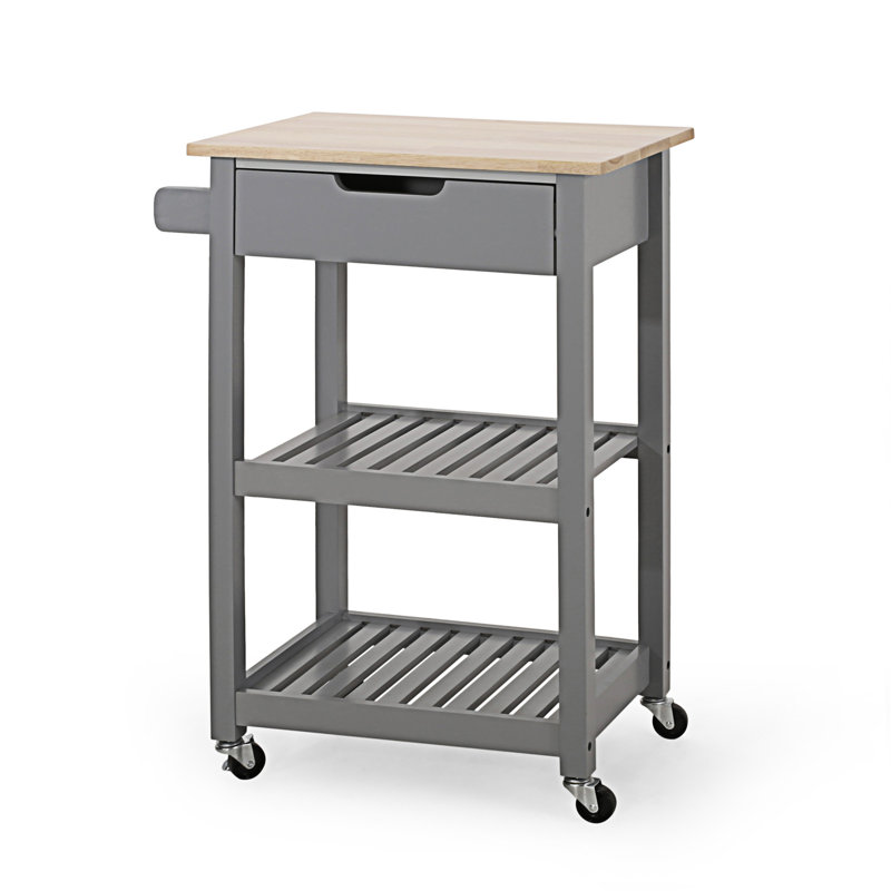 Chariot de cuisine (tabouret non inclus), Gris