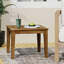 Table en bois - Conception à profil bas, l 20 po x P 20 po x P 15,39 po, utilisation extérieure élégante et fonctionnelle, 20 po x 20 po x 15,39 po, assemblage
