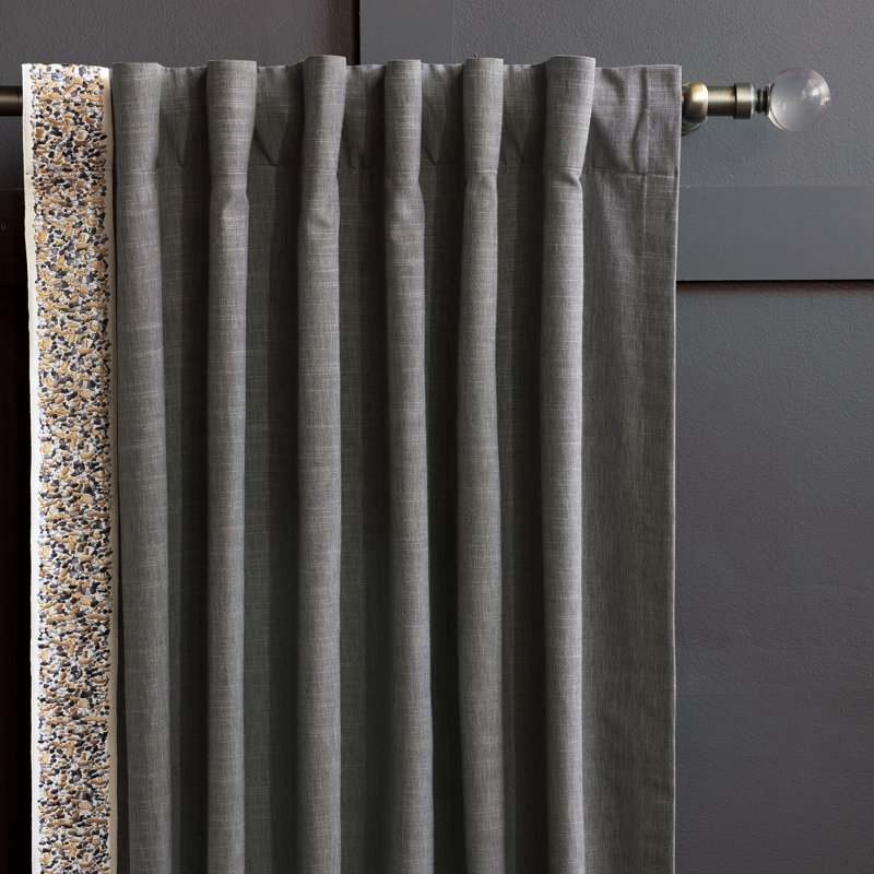 Indochine Room Darkening Curtain, Right, 48" x 84"