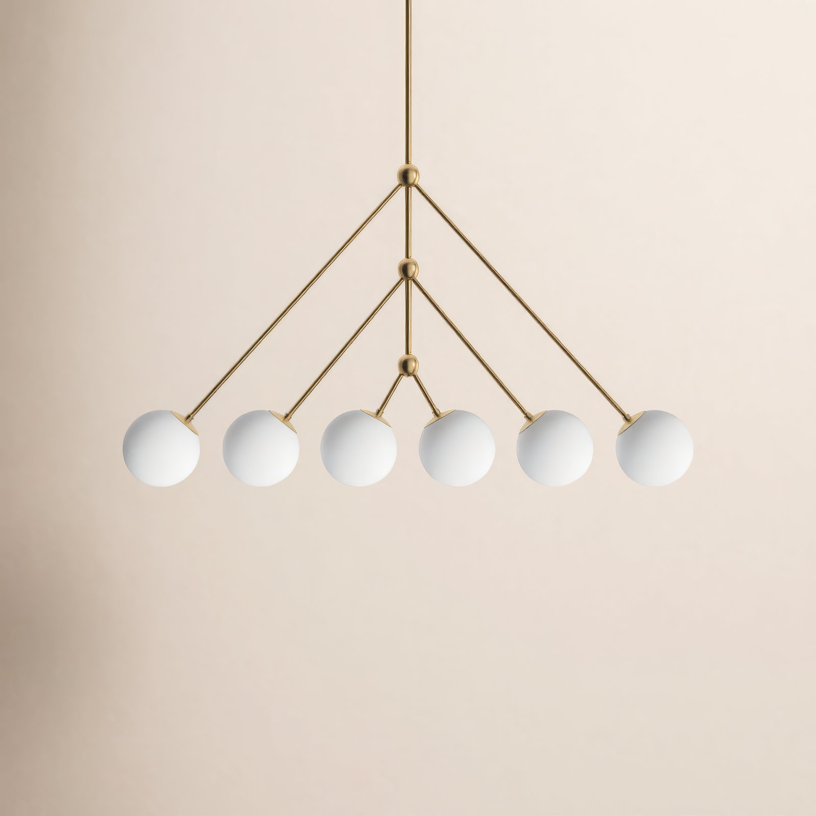 Estevan 6-Light Chandelier, Brown/Gold