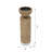 Brown Wooden Candle Holder With Glass Base-1100734706