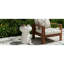 Tables de patio peu encombrantes, décor moderne en béton Mgo pour l'intérieur et l'extérieur