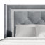 PLATE-FORME À RANGEMENT PLEIN GRAND LIT DE RANGEMENT EN VELOURS GRIS CLAIR-126672269-126672272