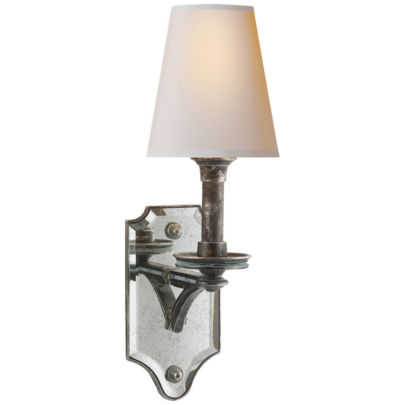 Verona 1 - Light Armed Sconce, Sheffield Nickel