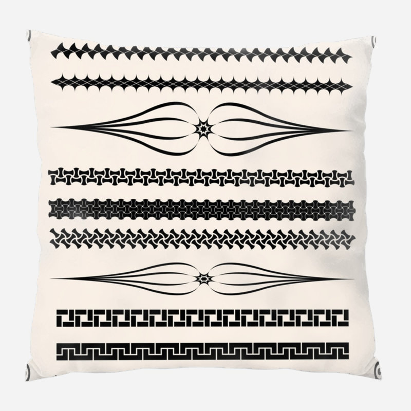 Geometric Microsuede Reversible Throw Pillow