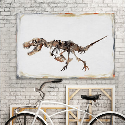 Savage Dino - peinture sur toile tendue