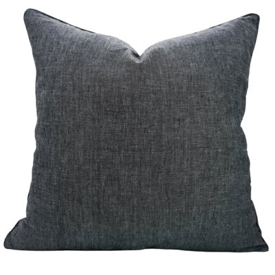 Housse de coussin 14 po x 14 po Fab Divine - Élégante et durable, gris