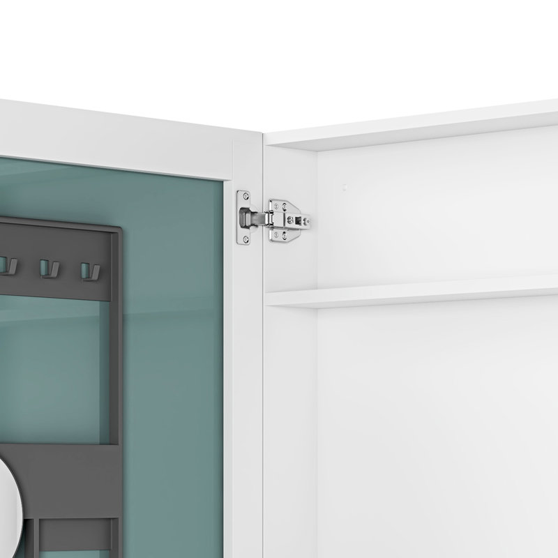 Eiserman W 30'' H Frameless Medicine Cabinet Mirror 3 Fixed, Left, 30" H x 24" W x 3.9" D