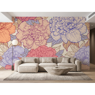 Wall Mural, 125"W x 125"H, Pre-Pasted Paper