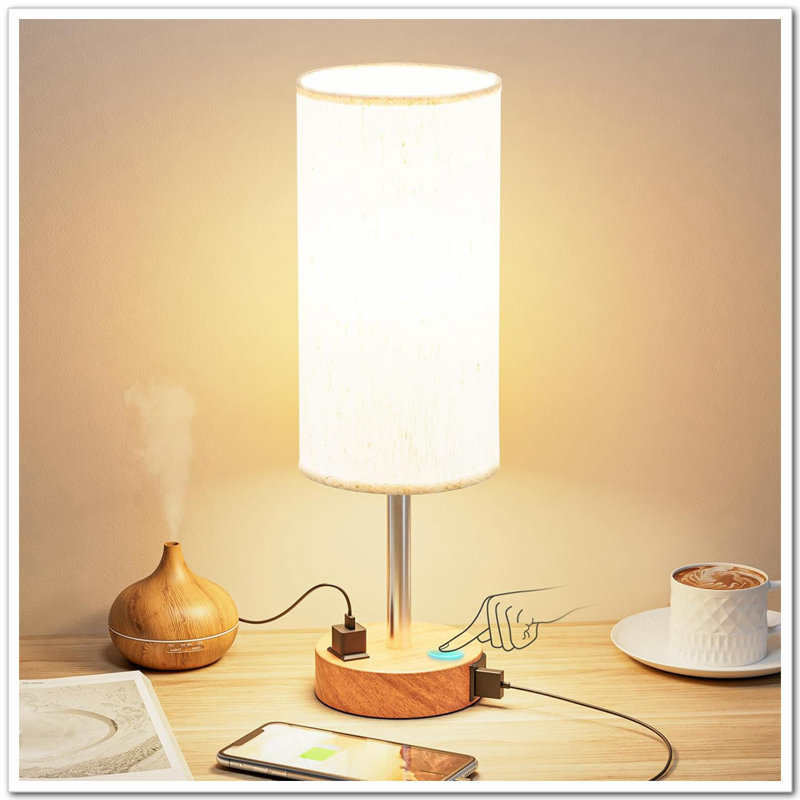 Allenton Wood USB Accent Lamp