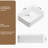 Vessel Sink Rectangle 19 Inch Bathroom Sink, Rectangular Modern Above Counter Sinks