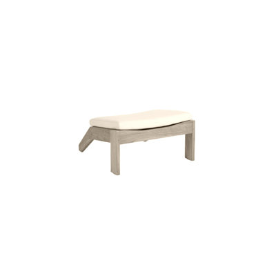 Ashland Outdoor Teak Ottoman with Cushion