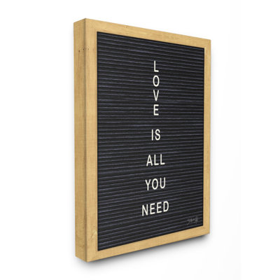 «Love is All You Need», ensemble d'impression sur toile panoramique
