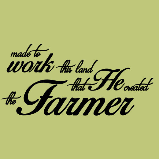 Décalcomanie murale « the agriculteur quote », Noir
