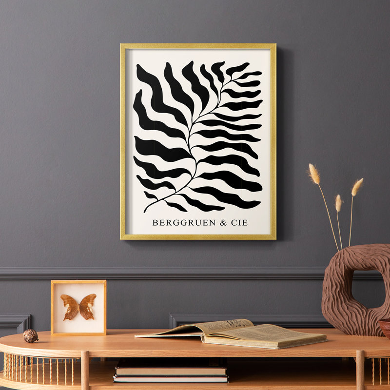 Matisse LII, reproduction encadrée - bois massif, H 14 po x l 11 po