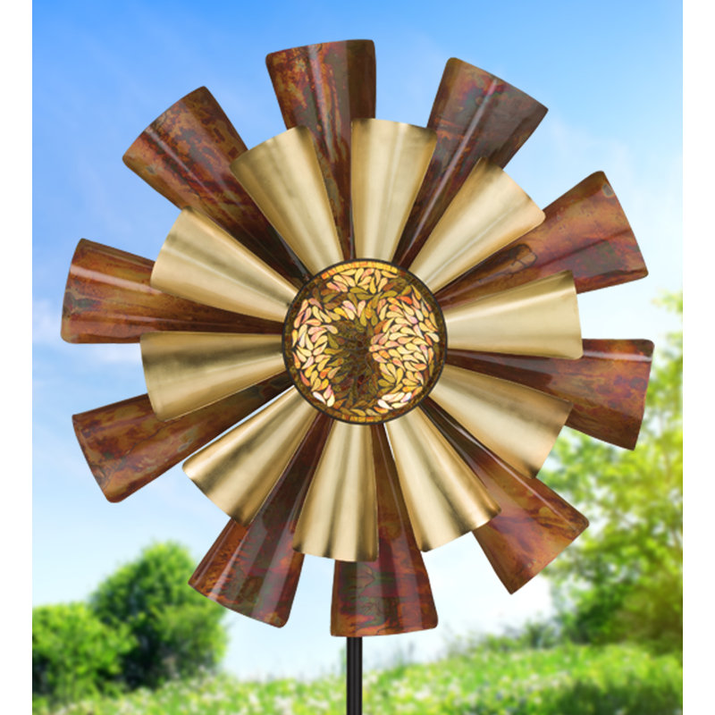 26" Wind Spinner - Copper Flame