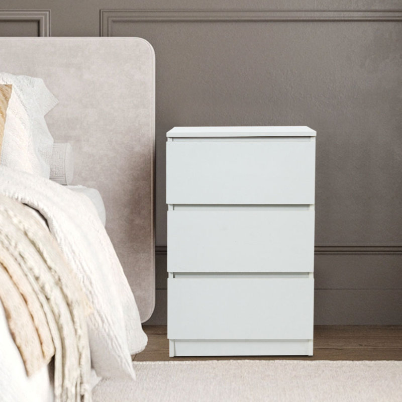 32cm W Solid Wood Bedside Table