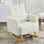 Chaise berçante décorative avec coussin, confort ultime pour votre maison, velours en peluche